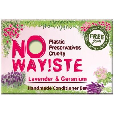 NO WAY!STE solid conditioner bar, Lavender and Geranium (NW21)