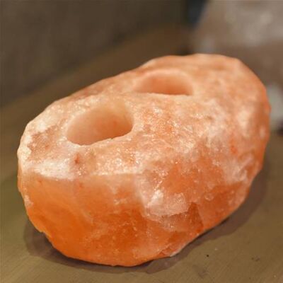 Himalayan salt t-lite holder double 2-2.5kg (PAK011)