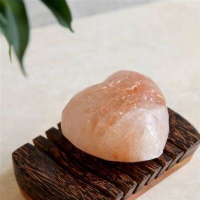 Himalayan salt soap heart shaped 6cm (PAK016)
