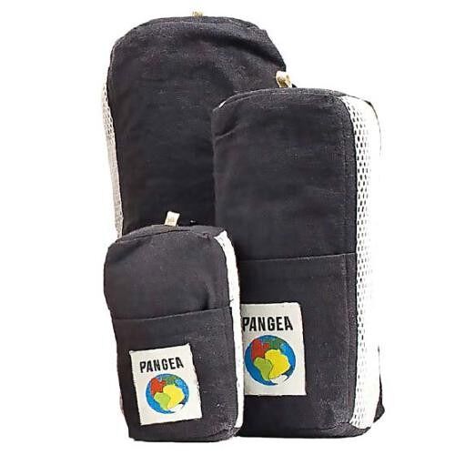 Bamboo travel pocket towel 40x60cm black with bag (PANP03)