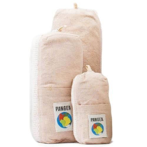 Bamboo travel standard towel 70x120cm pink with bag (PANS02)
