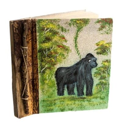 Notebook, sand painting, gorilla, 19x19cm (PDN03)