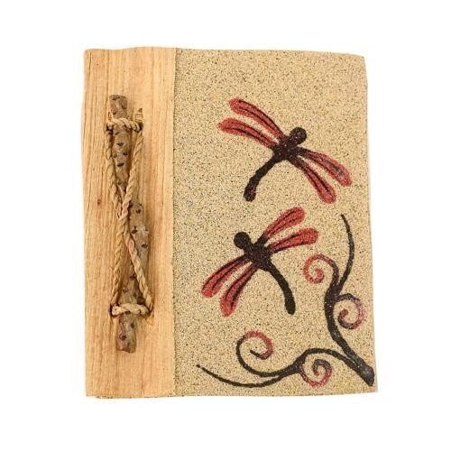 Handmade notebook, dragonflies, 10x12cm (PDN25)