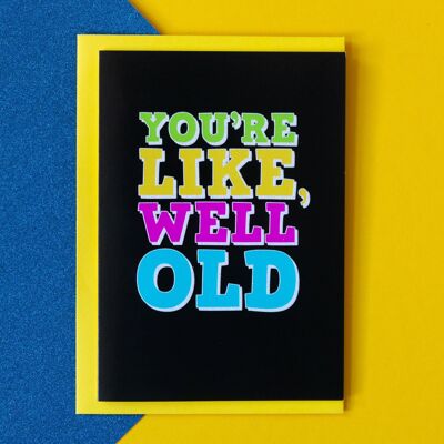 Funny Birthday Card | Well Old