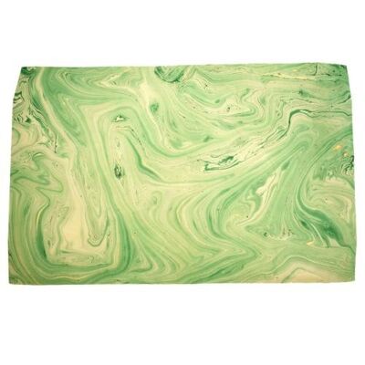 Handmade gift wrap, green gold, 82x52cm (PROKW24)