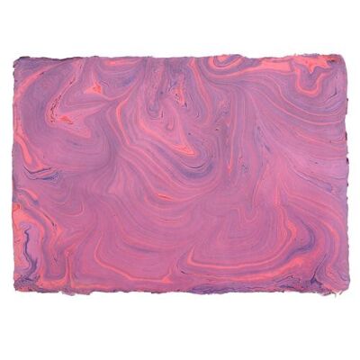 Handmade gift wrap, purple, 82x52cm (PROKW27)