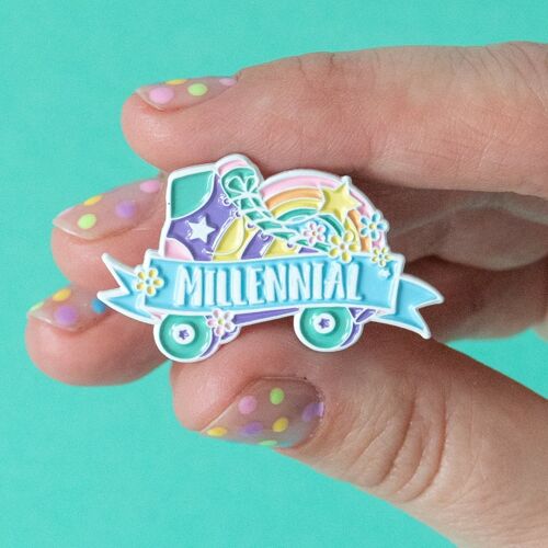 Millennial Enamel Pin