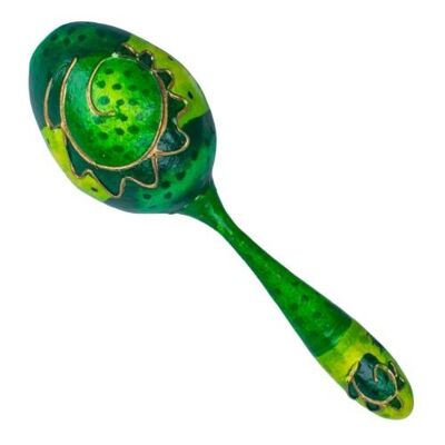 Egg rattle with handle green (PUJ4G)