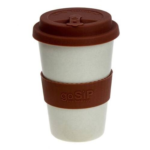 Reusable travel cup, biodegradable, vanilla mocha (RH033)