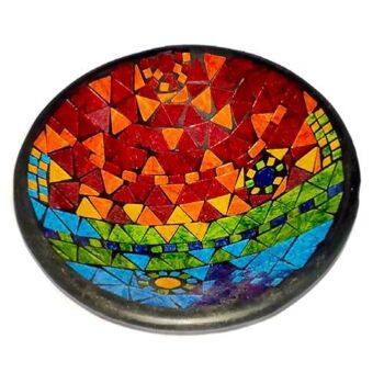 Bol, mosaïque, 30cm couleurs arc-en-ciel (RM01) 1
