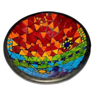 Bowl, mosaic, 30cm rainbow colours (RM01)