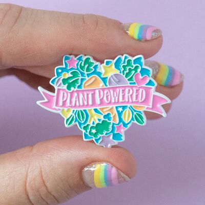 Plant Powered Enamel Pin