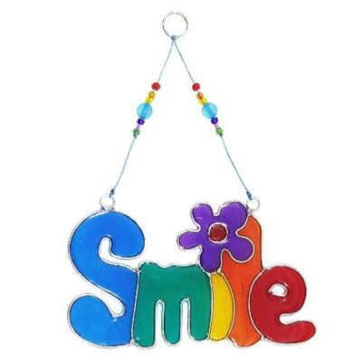 Suncatcher with beads SMILE (S0011)