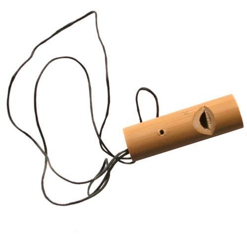 Single bamboo whistle (S0073A)
