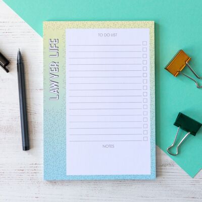 Lawyer Life Lawyer Notepad | A5 Notepad to do list