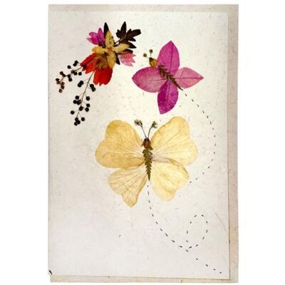 Handmade card, butterflies 12x17cm (SAL2081)