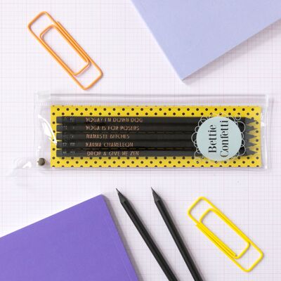 Yoga Gift | Yoga printed pencils