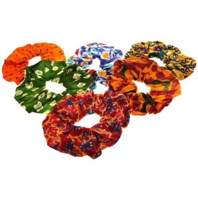 Hair scrunchie, single, assorted colours (SASH2165)