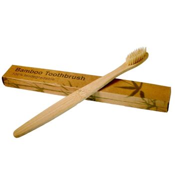 Brosse à dents simple en bambou (SHA03) 3