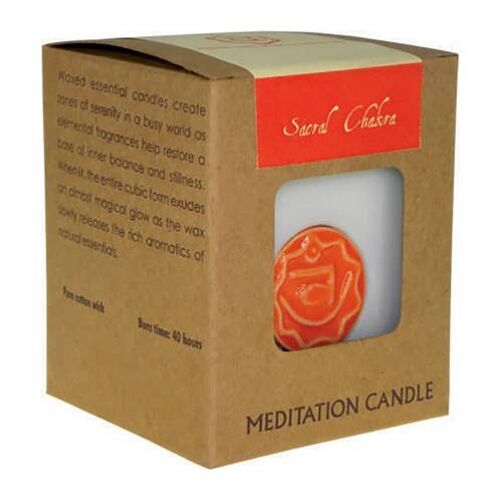 Chakra meditation candle 300g sacral (SONG003)