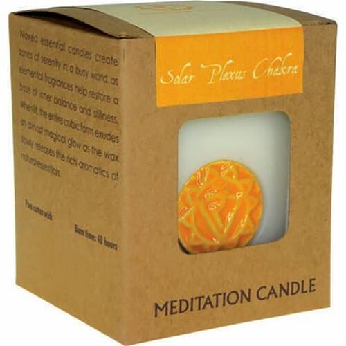 Chakra meditation candle 300g solar plexus (SONG004)
