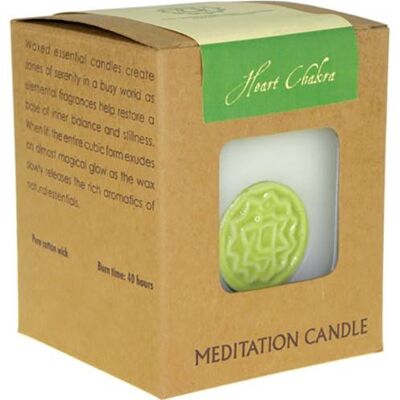 Chakra meditation candle 300g heart (SONG005)