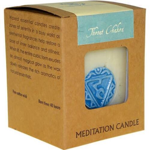 Chakra meditation candle 300g throat (SONG006)