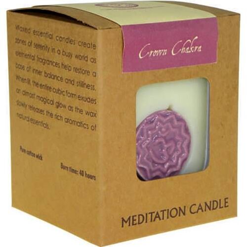 Chakra meditation candle 300g crown (SONG008)