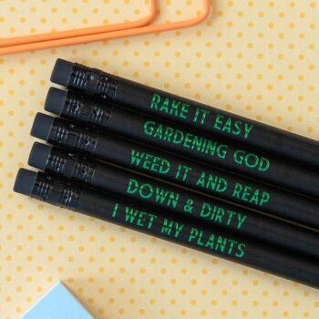 Ensemble de crayons de jardinage | I Wet My Plants - Avec étui à crayons 2