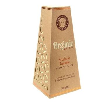 Diffuseur en bâtonnet Organic Goodness, Madurai Jasmine, 100 ml (SONG207) 1