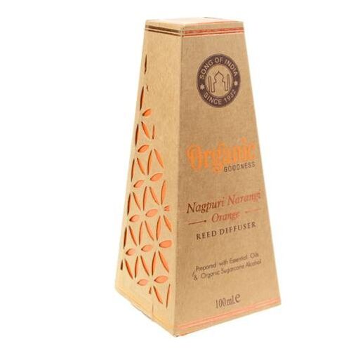Reed stick diffuser Organic Goodness, Nagpuri Narangi Orange, 100ml (SONG209)