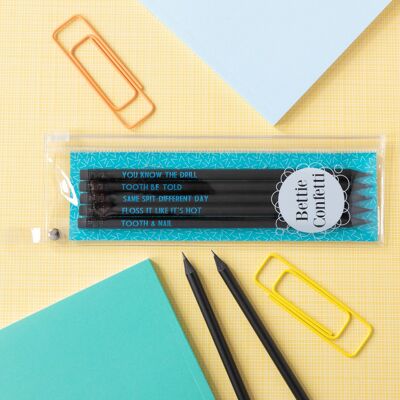 Dentist Pencil Set | Same Spit Different Day - With pencil pouch