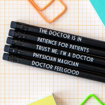 Ensemble de crayons Docteur | Médecin Magicien - Avec étui à crayons 2