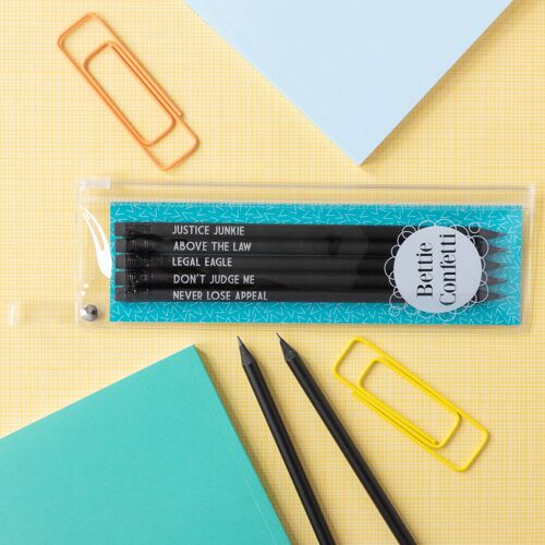Lawyer Pencil Set | Above the Law - With pencil pouch