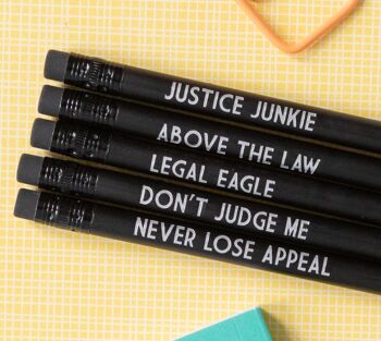 Ensemble de crayons d'avocat | Above the Law - Avec étui à crayons 2