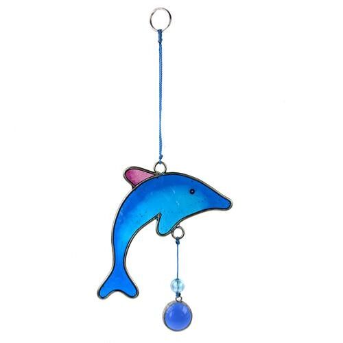 Suncatcher dolphin assorted colours 18cm (SUN16709)