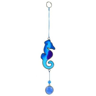 Suncatcher seahorse assorted colours 22cm (SUN16712)