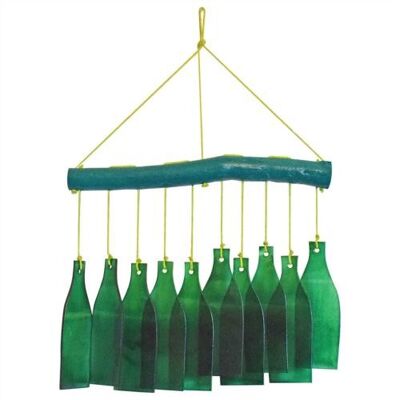 Mobile, recycled glass, 10 bottles green (SUS110)
