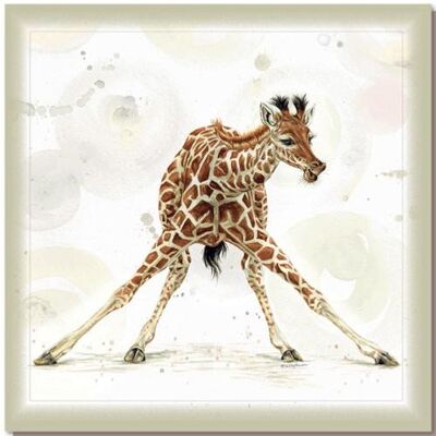 Greetings card, baby giraffe (SWE022)