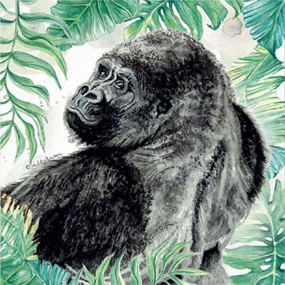 Greetings card, gorilla (SWE033)