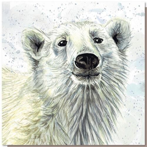 Greetings card, polar bear (SWE035)