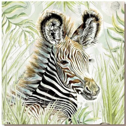 Greetings card, safari zebra (SWE038)