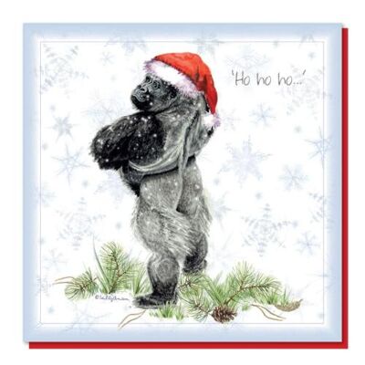 Christmas card, gorilla (SWECX005)