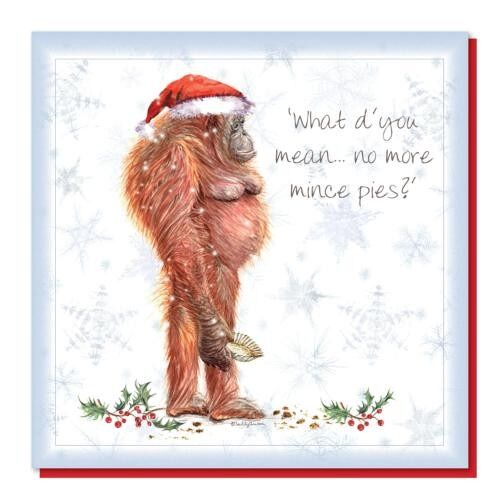 Christmas card, orangutan (SWECX023)