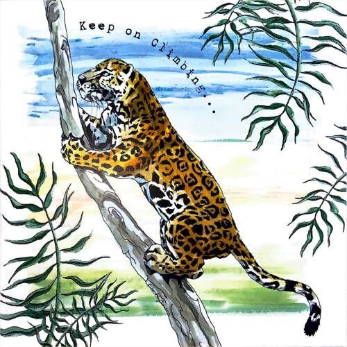 Greetings card, jaguar (SWESAR003)
