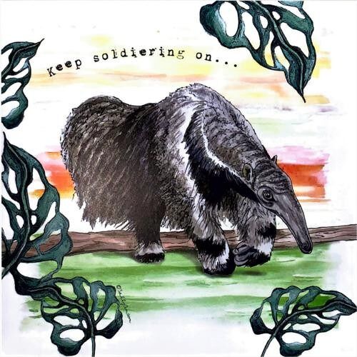 Greetings card, giant anteater (SWESAR005)
