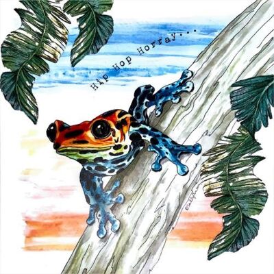 Greetings card, poison dart frog (SWESAR006)
