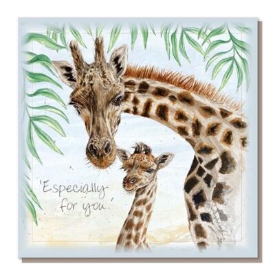 Greetings card, "Especially for you", Giraffes (SWSEC050)