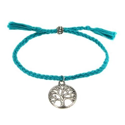 Bracelet tree of life silver colour charm (TAR16738)