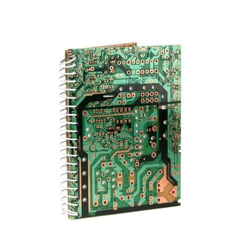 Notebook, recycled circuit board, 12x16.5cm (TAR16776)